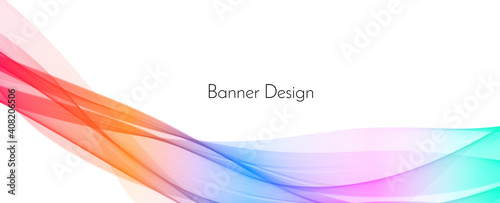 Abstract elegant decorative modern wave design banner background