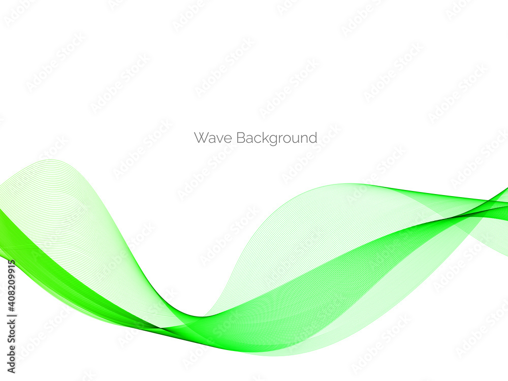 Abstract smooth stylish elegant green wave background Abstract smooth stylish elegant green wave background