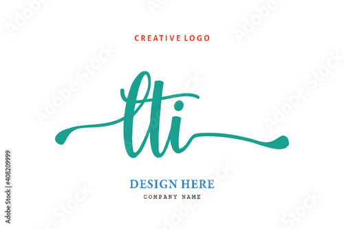 LTI lettering logo is simple, easy to understand and authoritative