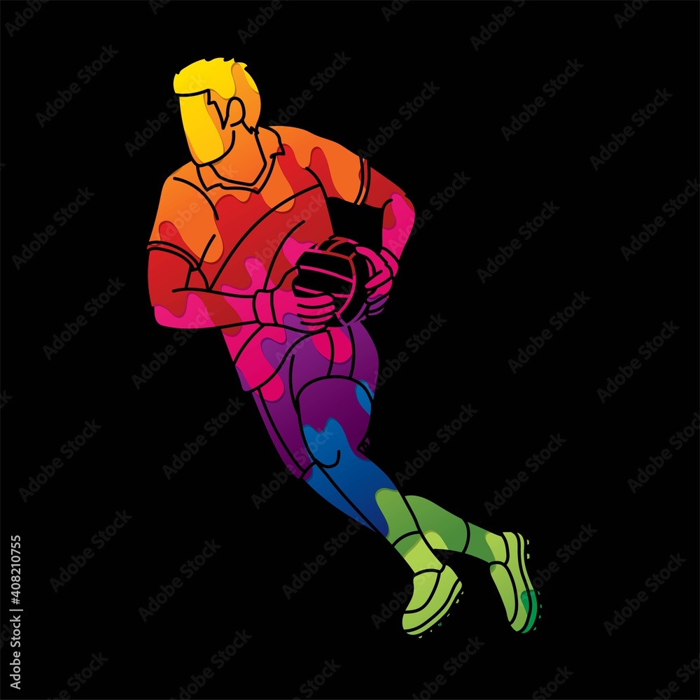 Fototapeta premium Gaelic Football Male Player Vector