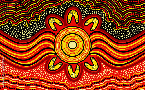 Australian aboriginal dot art