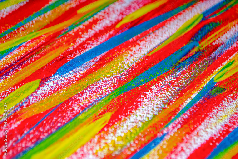 Bright and variegated multicolored background of brush strokes Bright and variegated multicolored background of brush strokes