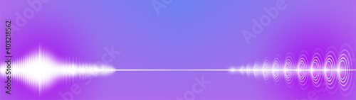 Abstract futuristic purple background with glowing diagram and circles of different sizes. EPS10