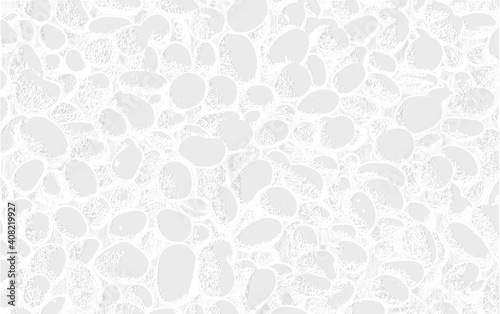 Abstract pebbles background in light grey color, wax bump effect. Template for banner, cover, presentation, flyer, poster, web design, website, invitations.