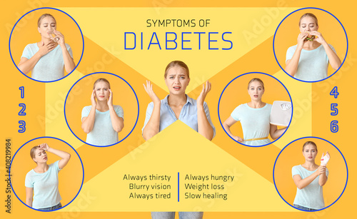 Young woman with diabetes s...