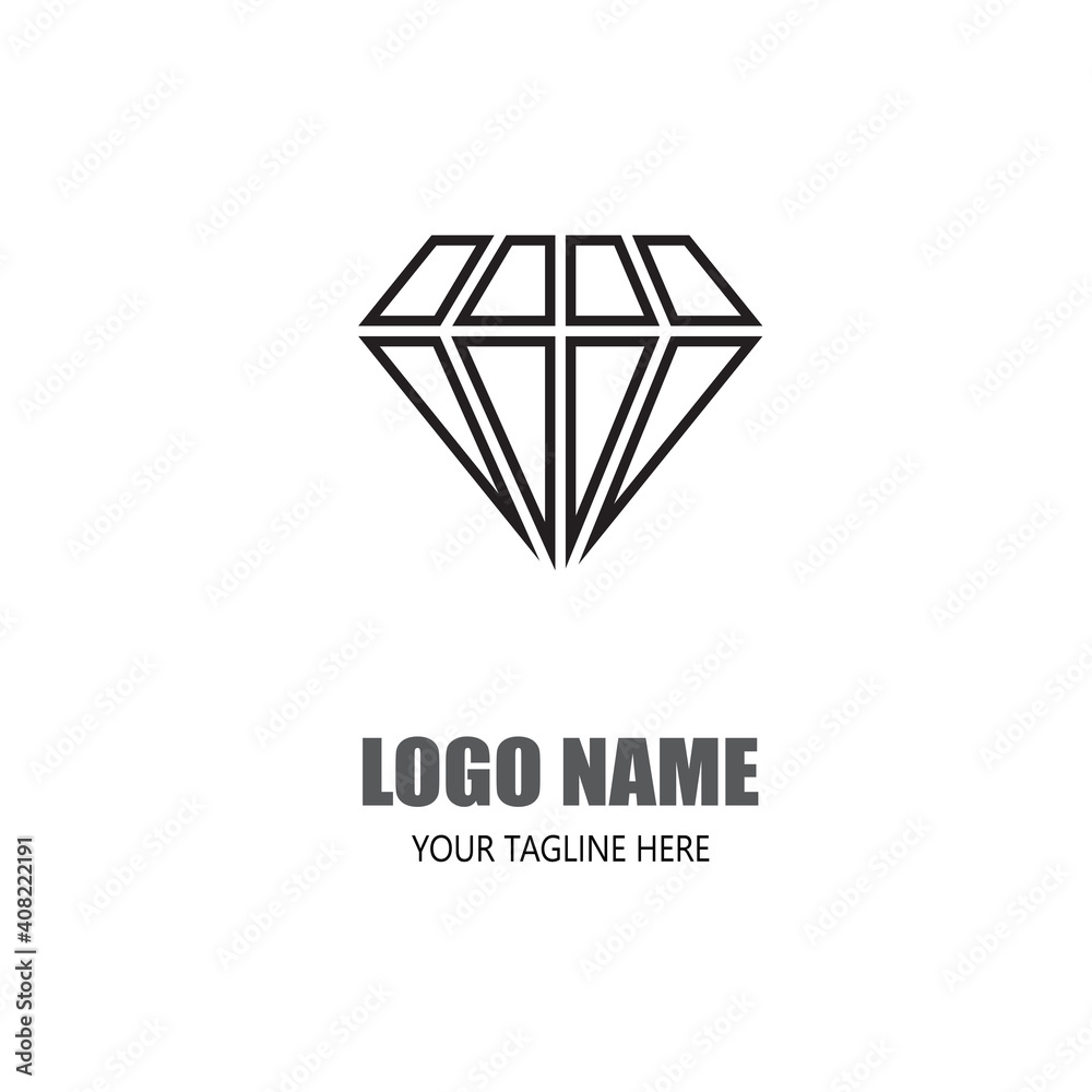 Diamond Logo Template vector icon illustration design Diamond Logo Template vector icon illustration design