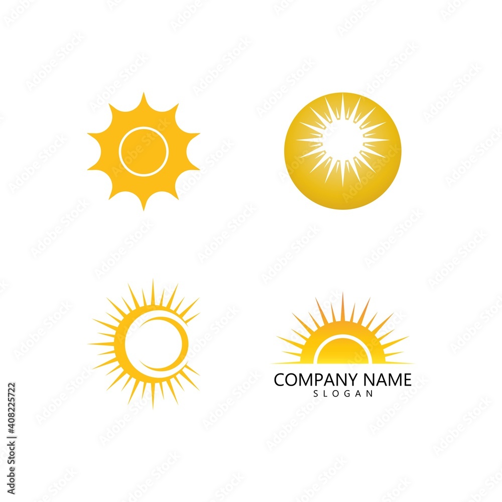 Fototapeta premium sun illustration logo