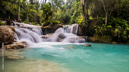 Laos Luang Prabang Kuang Si Wasserfälle