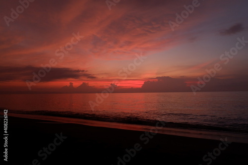 sunset at the beach