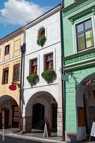 traditional European buildings on a sunny day photo