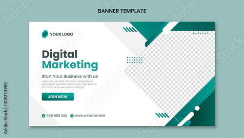 Digital marketing web banner template