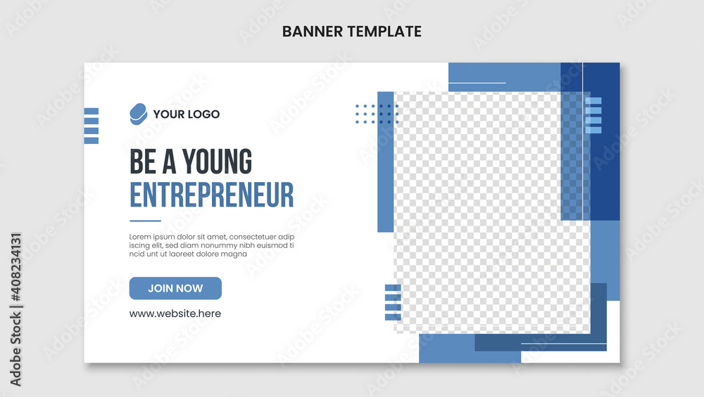 Be a young entrepreneur banner template