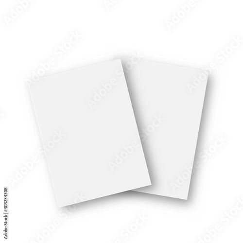 Blank catalogue flyer brochure mockup cover template. Vector
