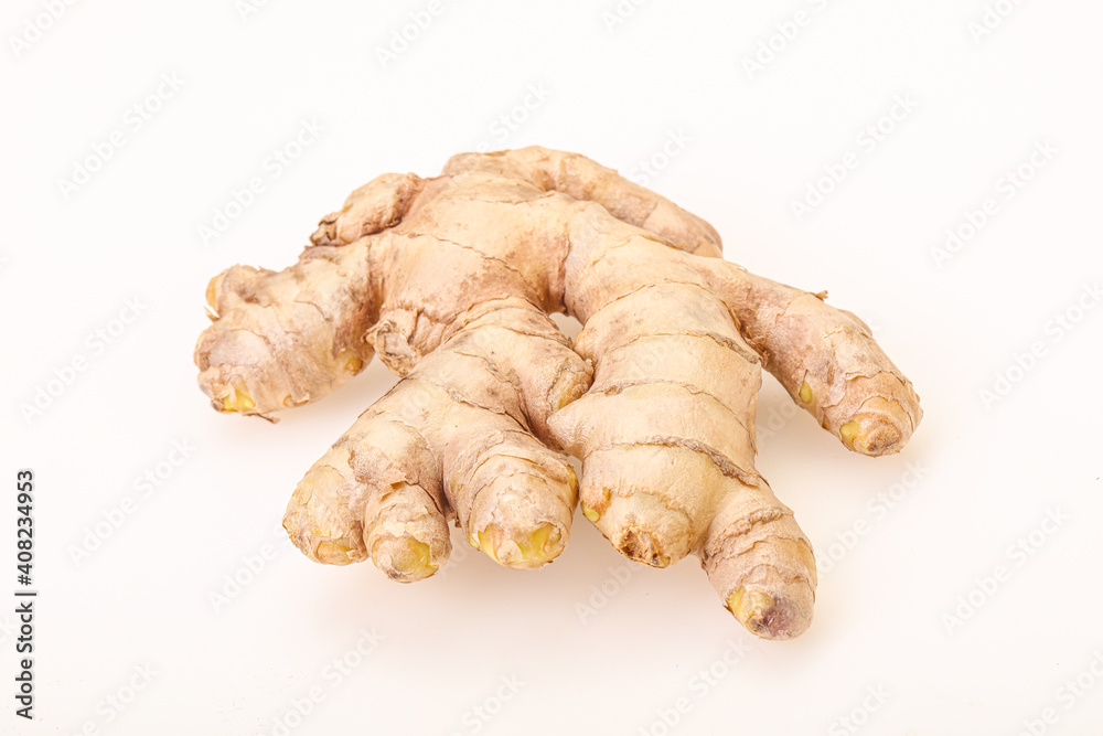 Natural organic raw ginger root