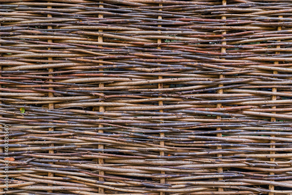 Wicker fence - abstract background