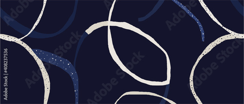 Modern elegant dark blue abstract pattern. Fashionable template for design.