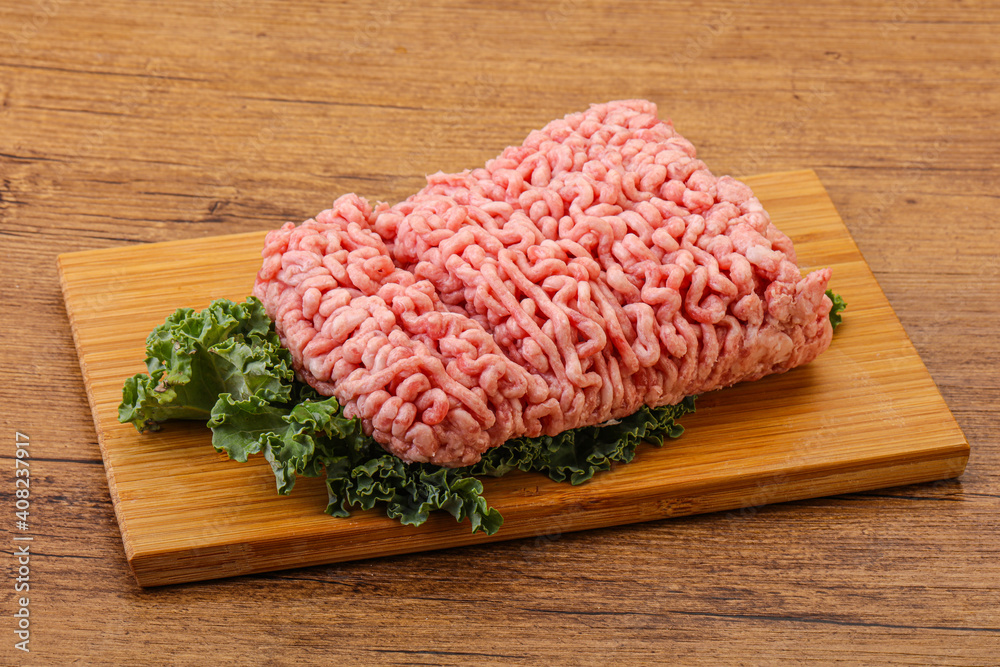 Raw pork minced meat for cooking Raw pork minced meat for cooking