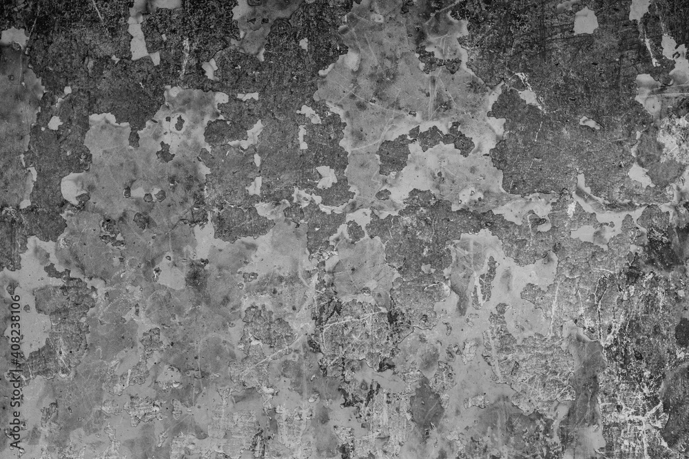 Background texture very old wall  in black and white