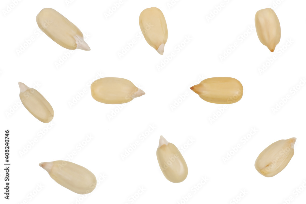 Fototapeta premium Sunflower seeds isolated on white background