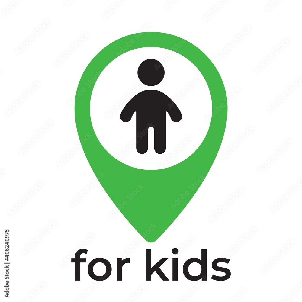 Kid friendly emblem - vector badges and icon designs in simple linear style - sticker for child cafe, play zone and area. Location, playground, kindergarten, entertainment center. Kid friendly emblem - vector badges and icon designs in simple linear style - sticker for child cafe, play zone and area. Location, playground, kindergarten, entertainment center.