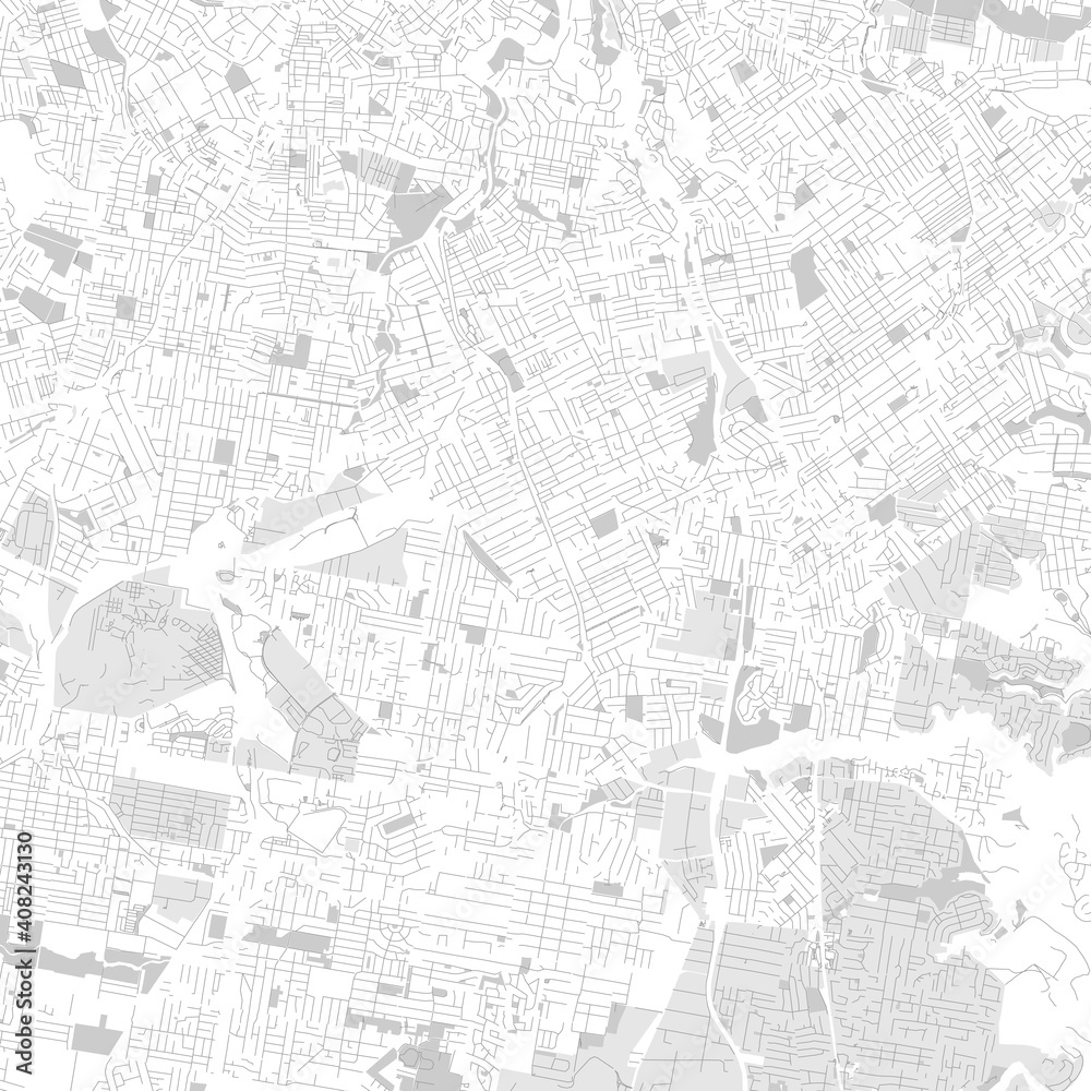 Street map of town background in gray.  Street map of town for your web site design, logo, app, UI. Stock vector.  EPS10.