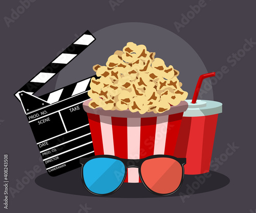 Vector illustration for the film industry