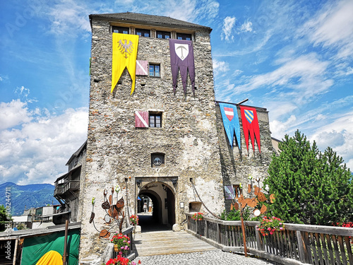 Obraz na płótnie Burg Oberkapfenberg Steiermark w salonie