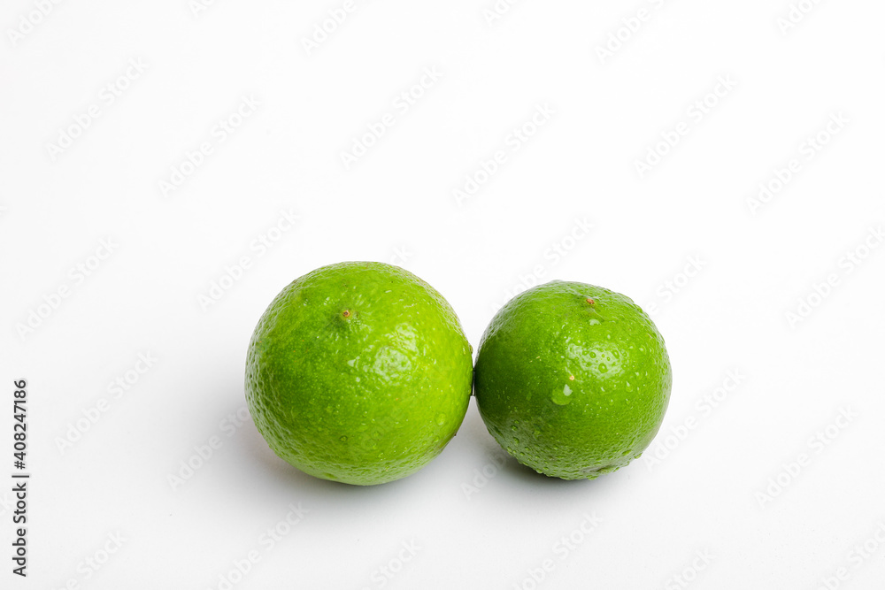 Fresh lime isolated on white background Fresh lime isolated on white background