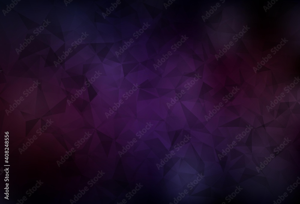 Dark Pink, Yellow vector polygon abstract layout. Dark Pink, Yellow vector polygon abstract layout.