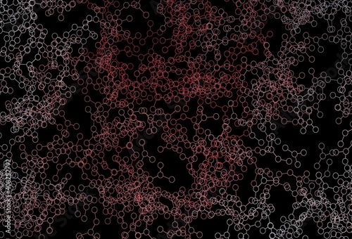 Dark Red vector texture with artificial intelligence concept.
