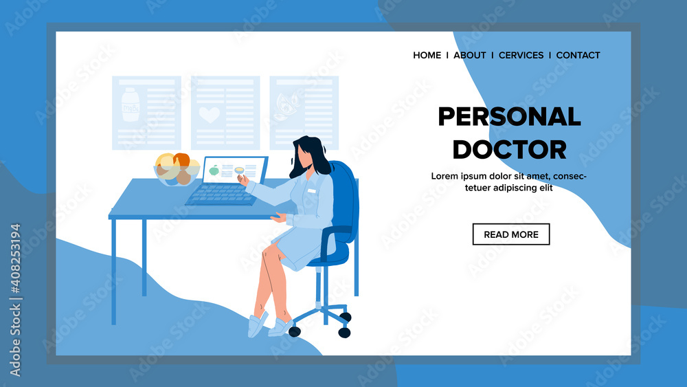 Personal Doctor In Clinic Medical Cabinet Vector Personal Doctor In Clinic Medical Cabinet Vector
