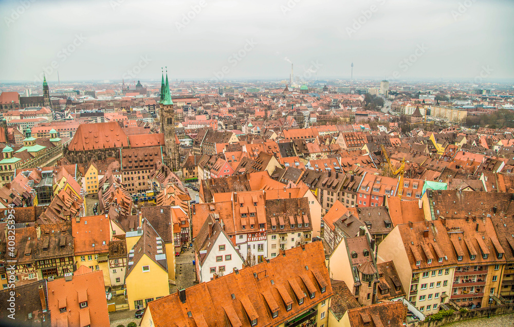 Nürnberg Panorama Altstadt und Sehenswürdigkeiten