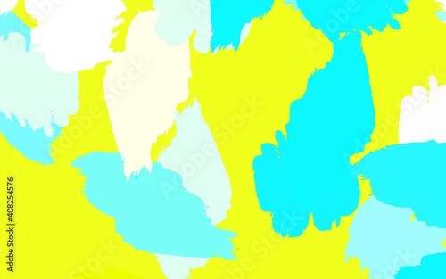 Light Blue, Green vector template with chaotic shapes.