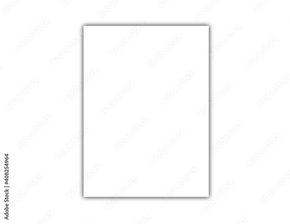 Rechteck Hochformat Form Symbol mit Schatten Rechteck Hochformat Form Symbol mit Schatten