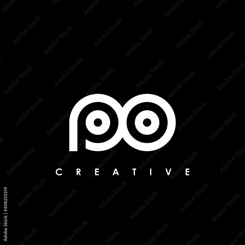 PO Letter Initial Logo Design Template Vector Illustration PO Letter Initial Logo Design Template Vector Illustration