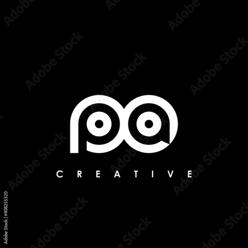 PA Letter Initial Logo Design Template Vector Illustration