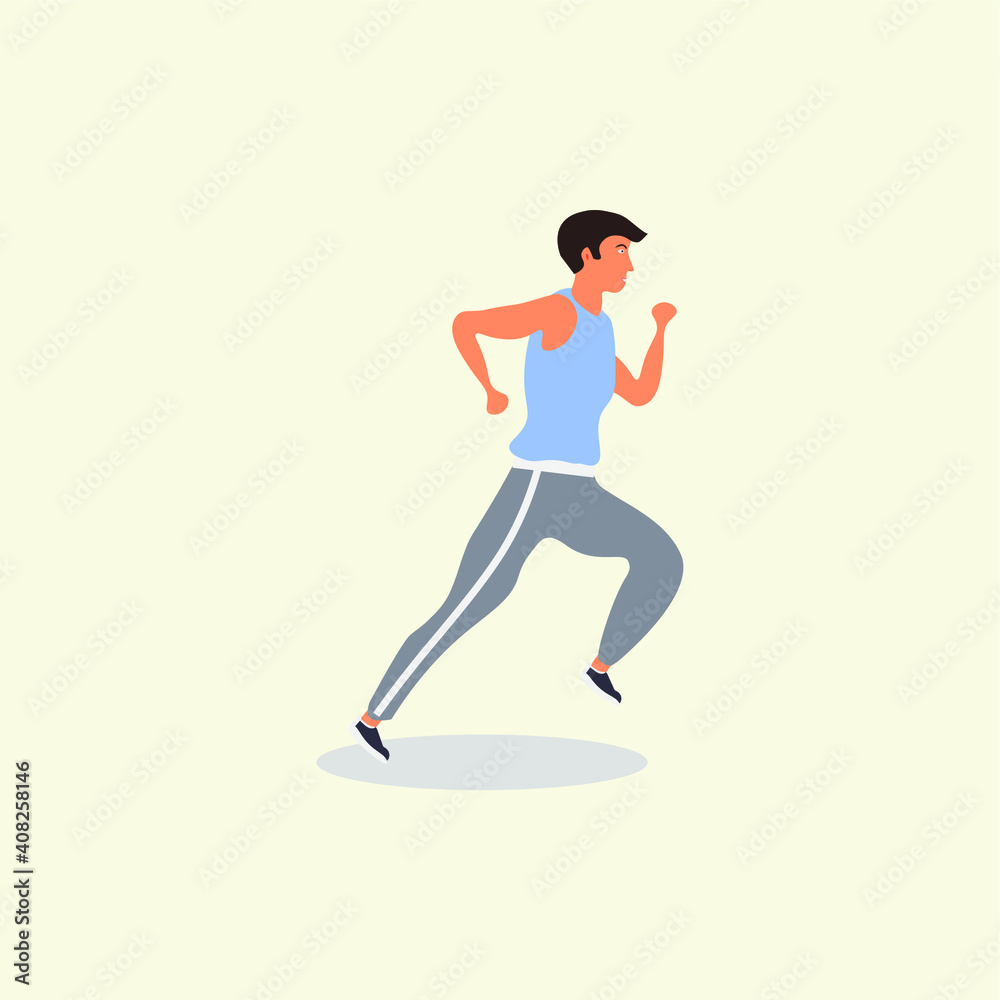 black woman running on treadmill