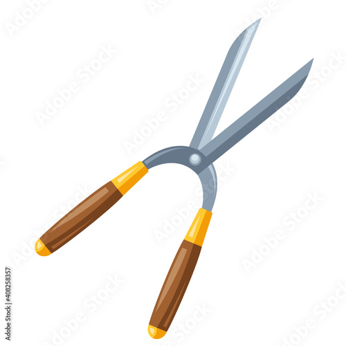 Illustration of garden secateurs.
