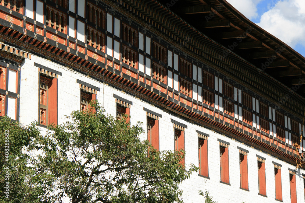 buddhist fortress (dzong) in thimphu in bhutan buddhist fortress (dzong) in thimphu in bhutan