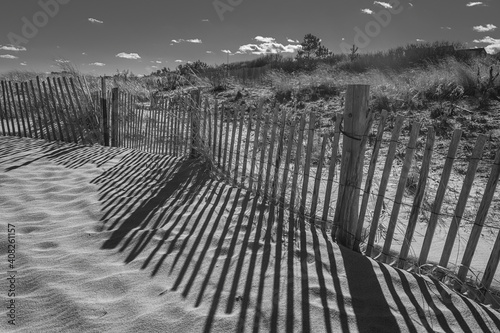 Beach Shadows BW