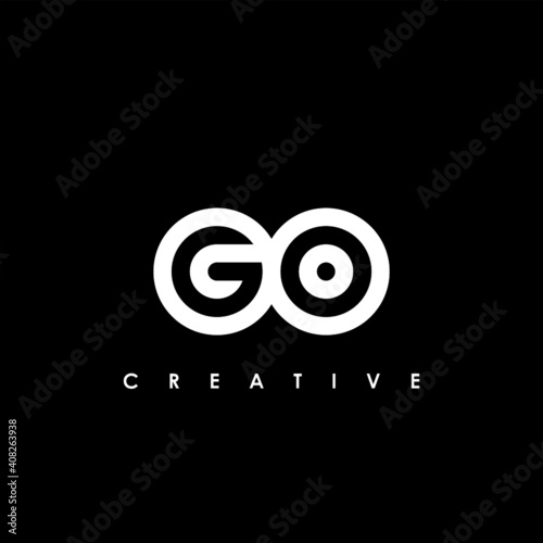 GO Letter Initial Logo Design Template Vector Illustration
