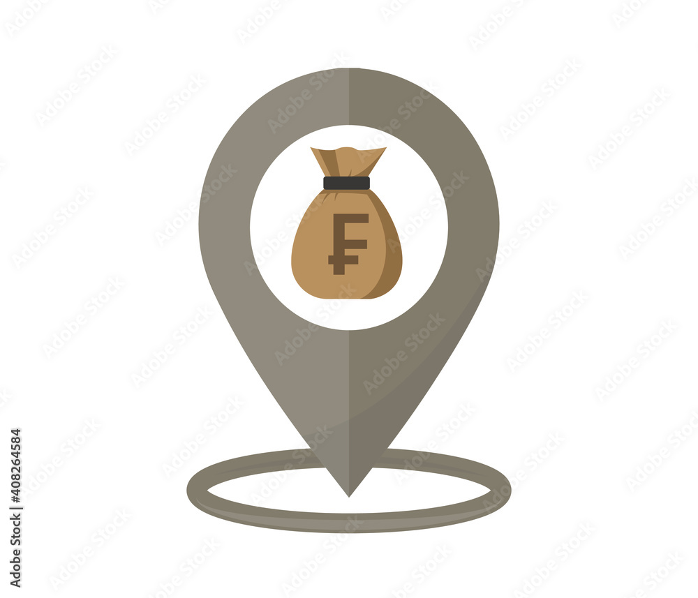 Swiss Franc Icon on Transparent Background
Swiss Franc Icon on Transparent Background