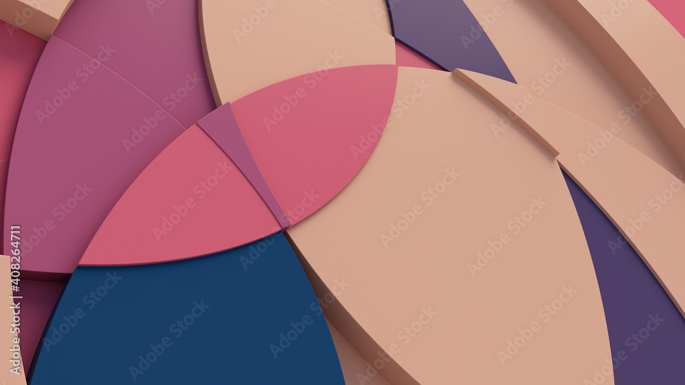 Multicolored tech background, with a geometric 3D structure. Clean, pastel colored design with simple, modern forms. 3D render Multicolored tech background, with a geometric 3D structure. Clean, pastel colored design with simple, modern forms. 3D render