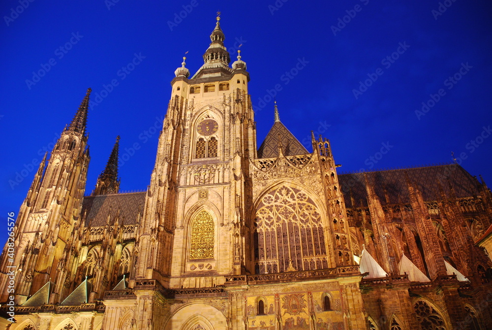 St Vitus Cathedral in the blue hour