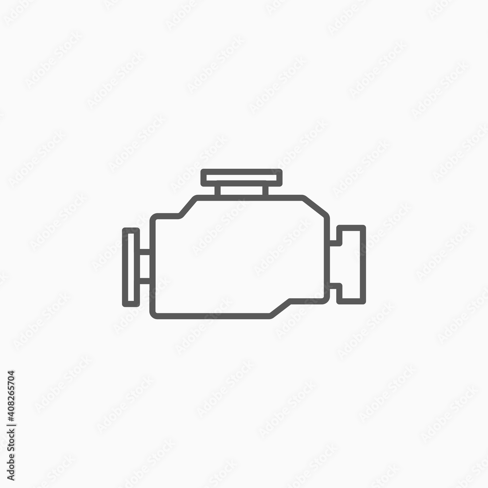 car engine icon, engine vector, check engine illustration car engine icon, engine vector, check engine illustration