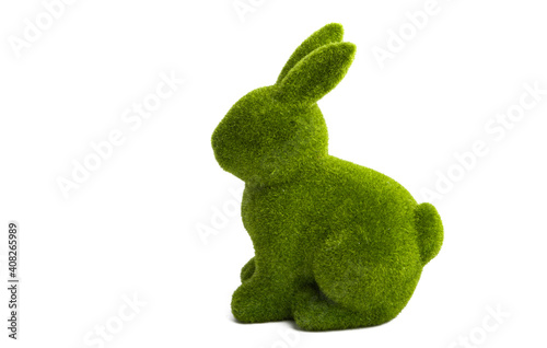 Fényképezés easter green bunny isolated