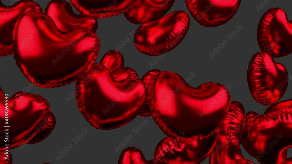 4k video of flying red heart balloons on the transparent background. Prores 4444 codec with alpha channel sequence. 4k video of flying red heart balloons on the transparent background. Prores 4444 codec with alpha channel sequence.
