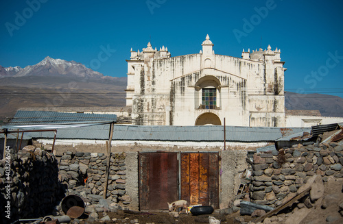 Yanque village church, Peru photo