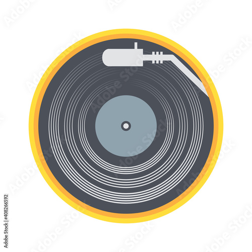 Turntable icon or sign