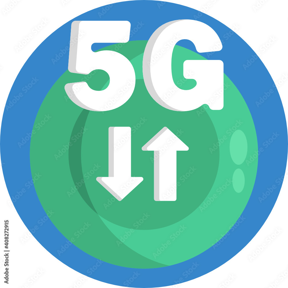 5G internet network vector logo icon 5G internet network vector logo icon